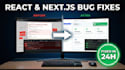 fix bugs in react and nextjs app