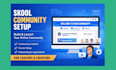 setup skool online community skool community setup coaches community manager