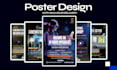 design instagram eye catching posters