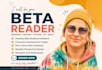 be your beta reader and alpha read for romance fantasy sci fi thriller mysteries