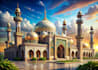 create realistic islamic architecture and mosque art