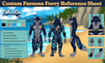 furry art fursona reference sheet furry character sheet design furry ref sheet
