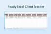provide a ready to use excel client visit and follow up tracker
