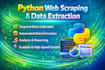 do python web scraping, data extraction and automation