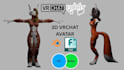 create vrchat avatar vrc model pc quest vr chart avatar rigging and optimization
