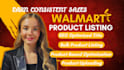do walmart product listing and optimize them on walmart marketplace