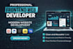 create, build rebuild custom website frontend web developer, website development