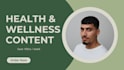 write health and wellness newsletter content