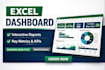 create a professional dashboard with kpis and visuals