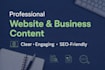 write engaging website and business content
