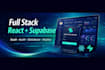 develop custom react web app with supabase backend