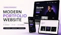 design and develop a modern responsive portfolio website