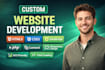 do custom website development as full stack web developer PHP laravel HTML CSS