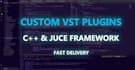 develop and code custom vst audio plugins