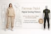 create digital sewing pattern with grading in pdf and dxf files