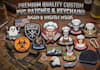 make custom 3d pvc and rubber patches with velcro