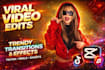create viral capcut video templates and professional edits