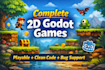 create a complete 2d game in godot with clean code