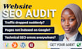 do website SEO audit, with screaming frog, google search console indexing