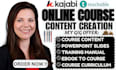 do online course content ebook online course creation course curriculum
