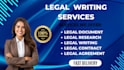 do legal writing contract draft