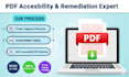 manually fix and tag your PDF and fix all accessibility issues, wcag, section508
