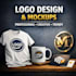 create professional logo and tshirt mockup