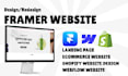 design framer ecommerce website custom webflow website design framer animation