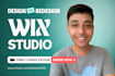 design or redesign a website with wix studio