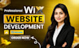build wix website design, wix website redesign wix business website online store