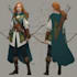 fantasy character and dnd character illustration
