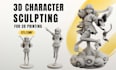 sculpt high quality 3d models, toy, figure and statues for 3d printing rendering