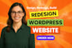 design redesign wordpress website, wordpress  website development