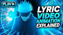 create a custom anime lyric video with neon glow effects