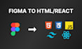 convert figma, PSD to a responsive HTML or react website