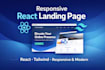 build a modern landing page using react and tailwind CSS