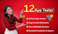 provide 12 testers for google play closed testing for 14 days 12 app tester
