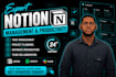 do a custom notion workspace, notion dashboard website notion consultant expert