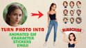 create custom animated gifs, character stickers, emojis
