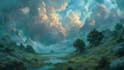 digitally paint fantasy landscape