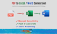 convert PDF to excel or word accurately