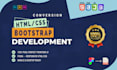 create responsive HTML CSS from figma, xd, PSD UI design