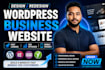 build a professional wordpress business website with SEO and fast loading