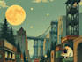 draw artwork with vintage illustration style