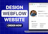do webflow website, design webflow landing page