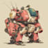 design custom futuristic mecha robot artwork