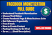 manage and monetize your facebook page, tiktok, instagram, and youtube channel