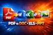 convert PDF to excel, word, or powerpoint professionally