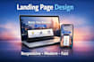 interactive landing page with dynamic features