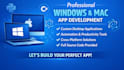 develop windows and mac desktop application, gui application, wpf, electron app